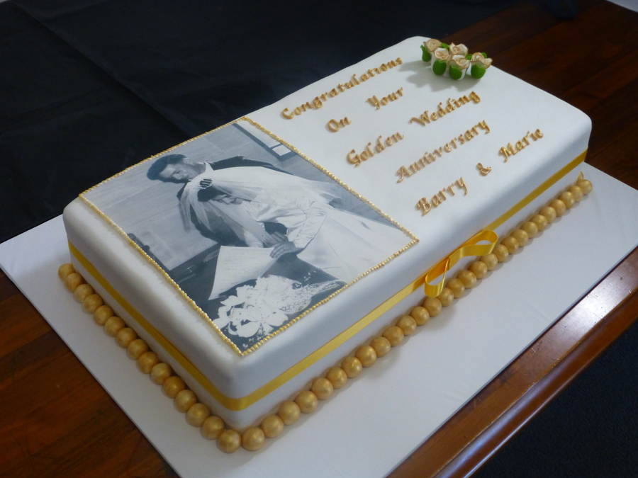 50th Wedding Anniversary Cake