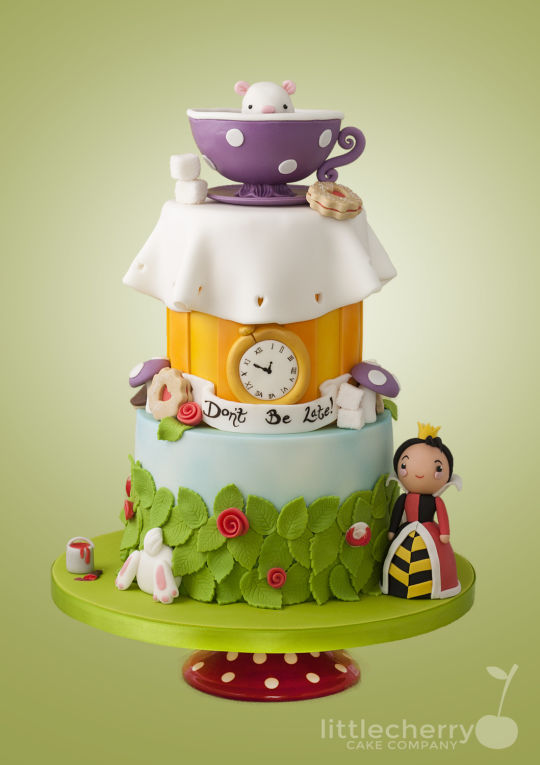 Alice in Wonderland Baby Shower Cake