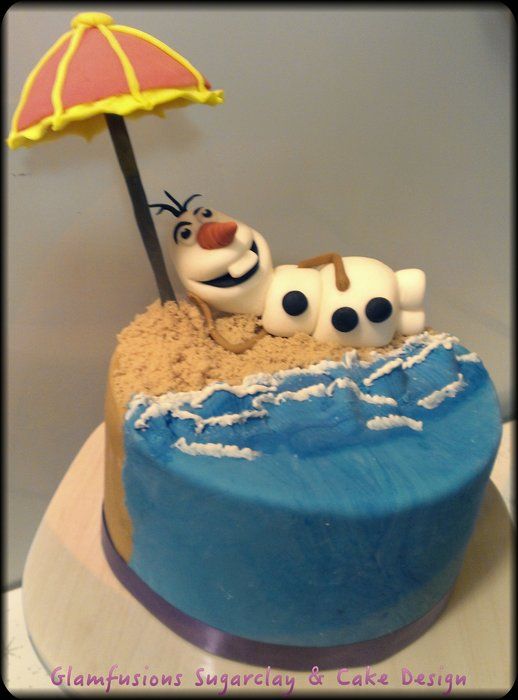 Beach Cake Frozen Olaf