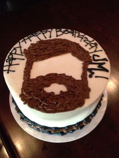 Beard Happy Birthday Cakes