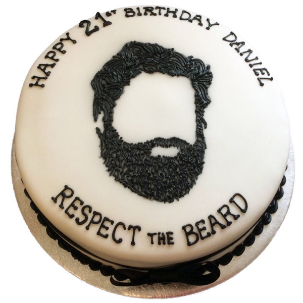 Beard Happy Birthday Cakes