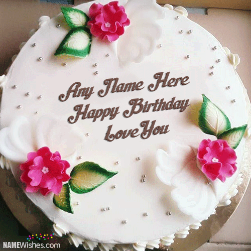 Beautiful Birthday Cake with Name