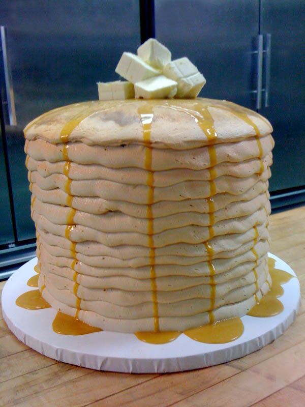 Birthday Cake Looks Like Pancakes