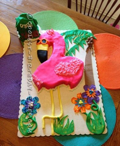 Birthday Cake Tropical Hawaiian