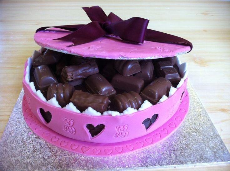 Birthday Chocolate Cake Box