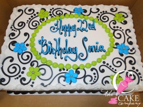 Birthday Sheet Cake Designs