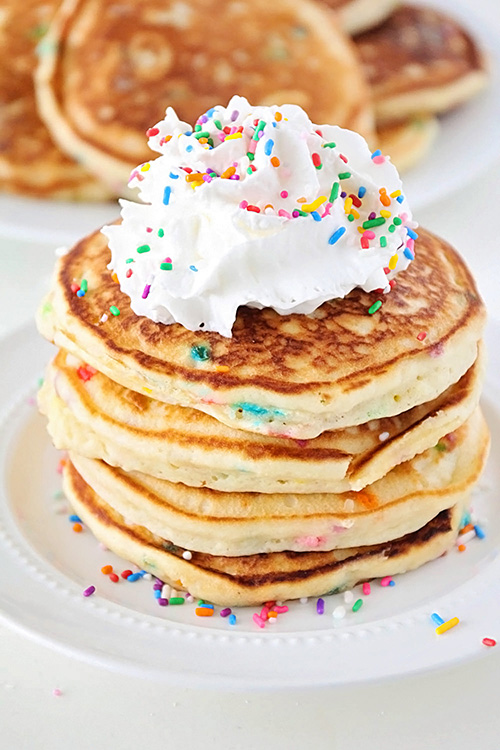 Cake Batter Pancakes Recipe