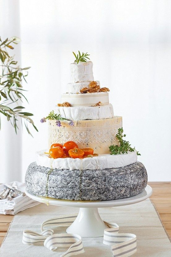 Cheese Wheel Wedding Cake