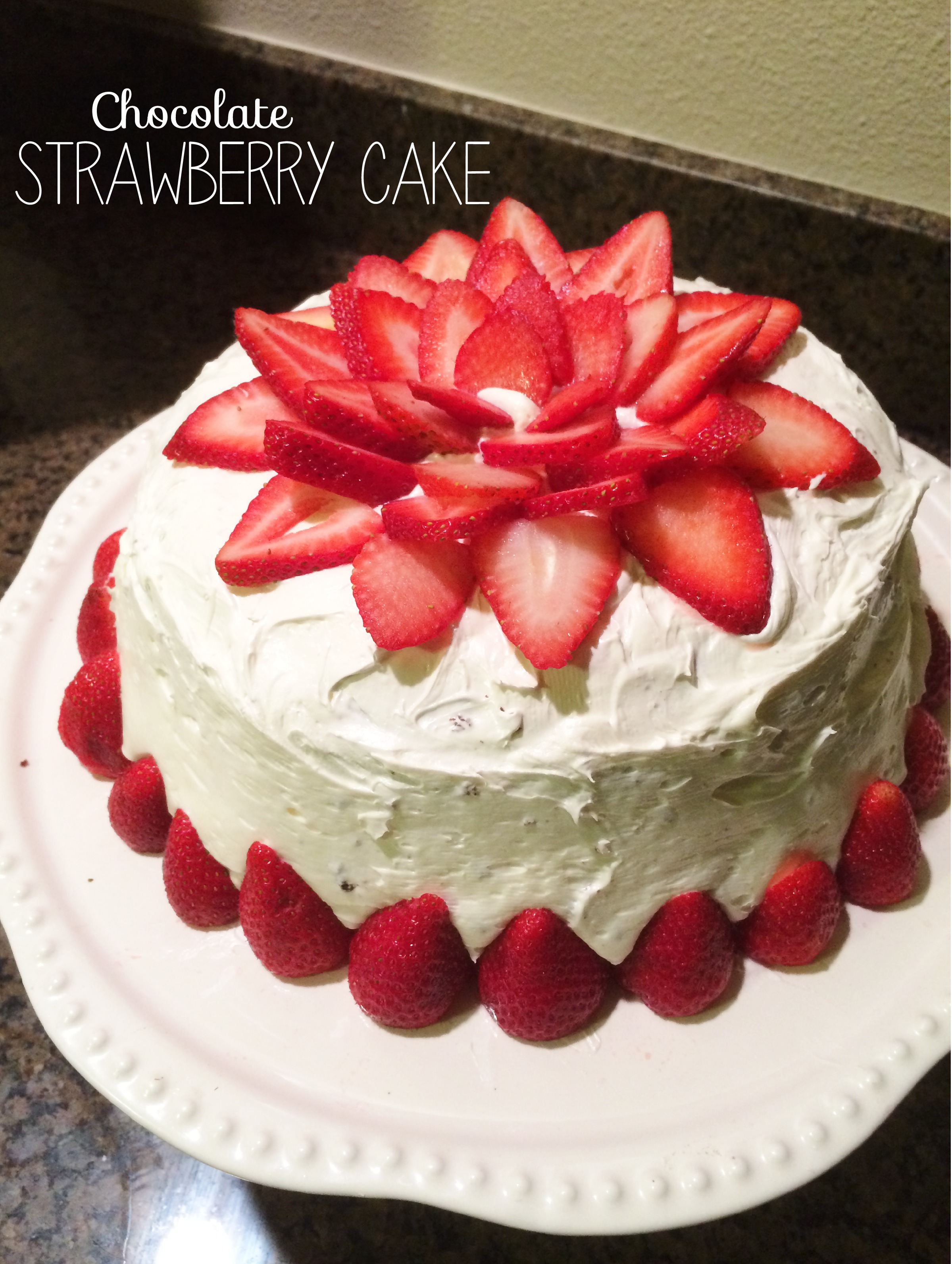 Chocolate Cake with Strawberry