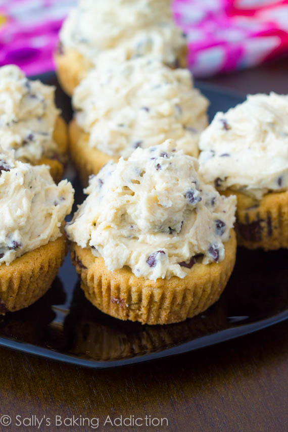 Chocolate Chip Cookie Dough Cupcakes