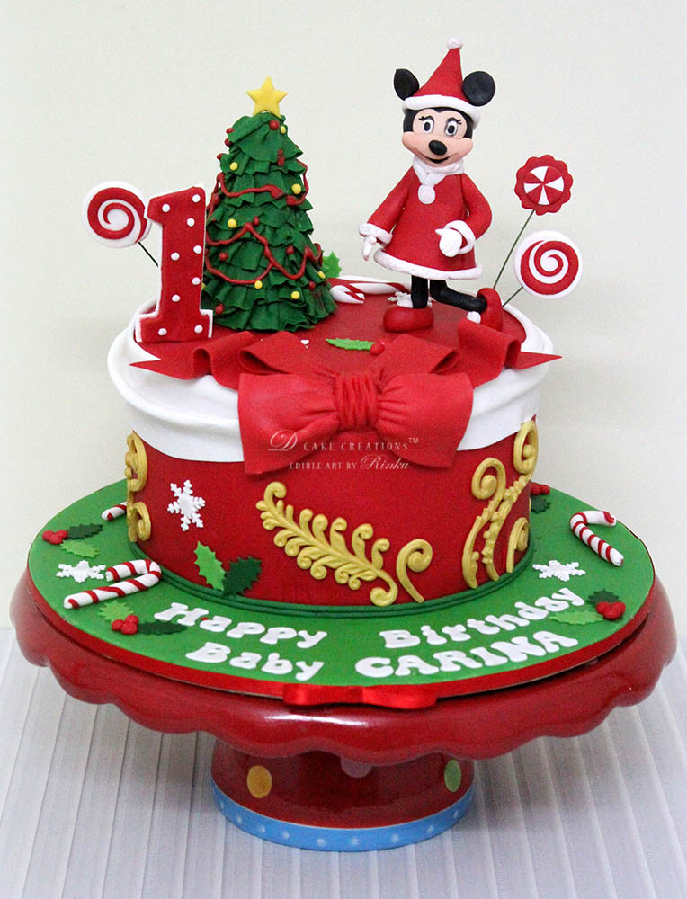 Christmas Theme Birthday Cake