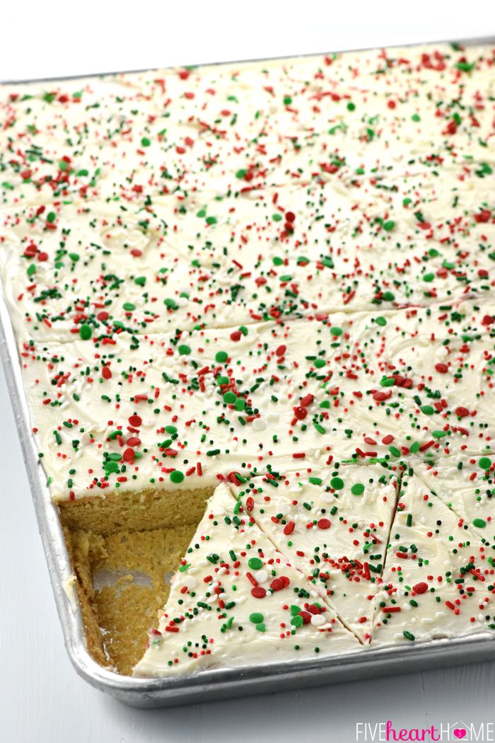 Christmas Tree Sheet Cake Pops