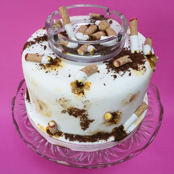 Cigarette Ashtray Cake