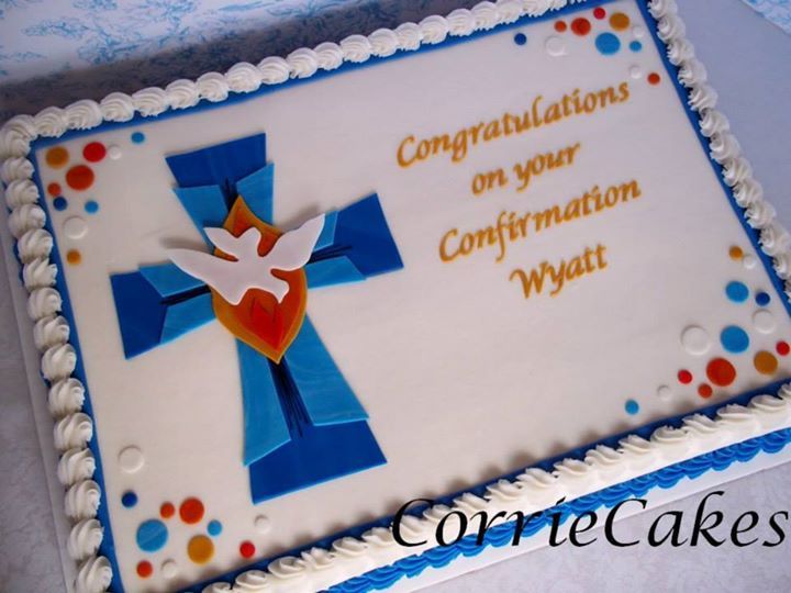 Confirmation Sheet Cake