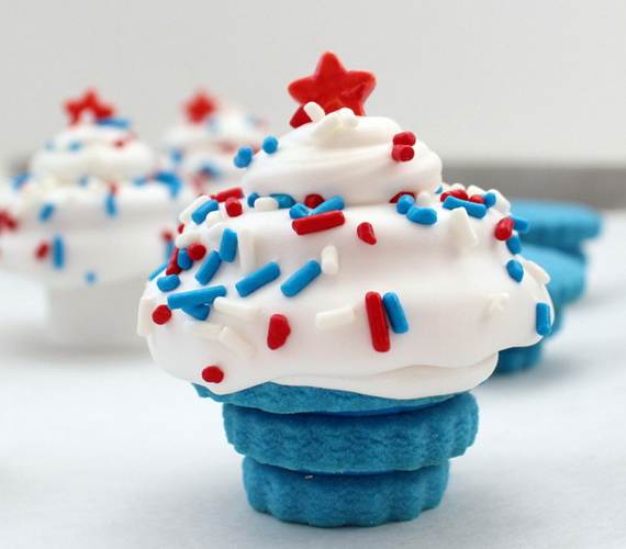 Cookie 4th of July Cupcakes