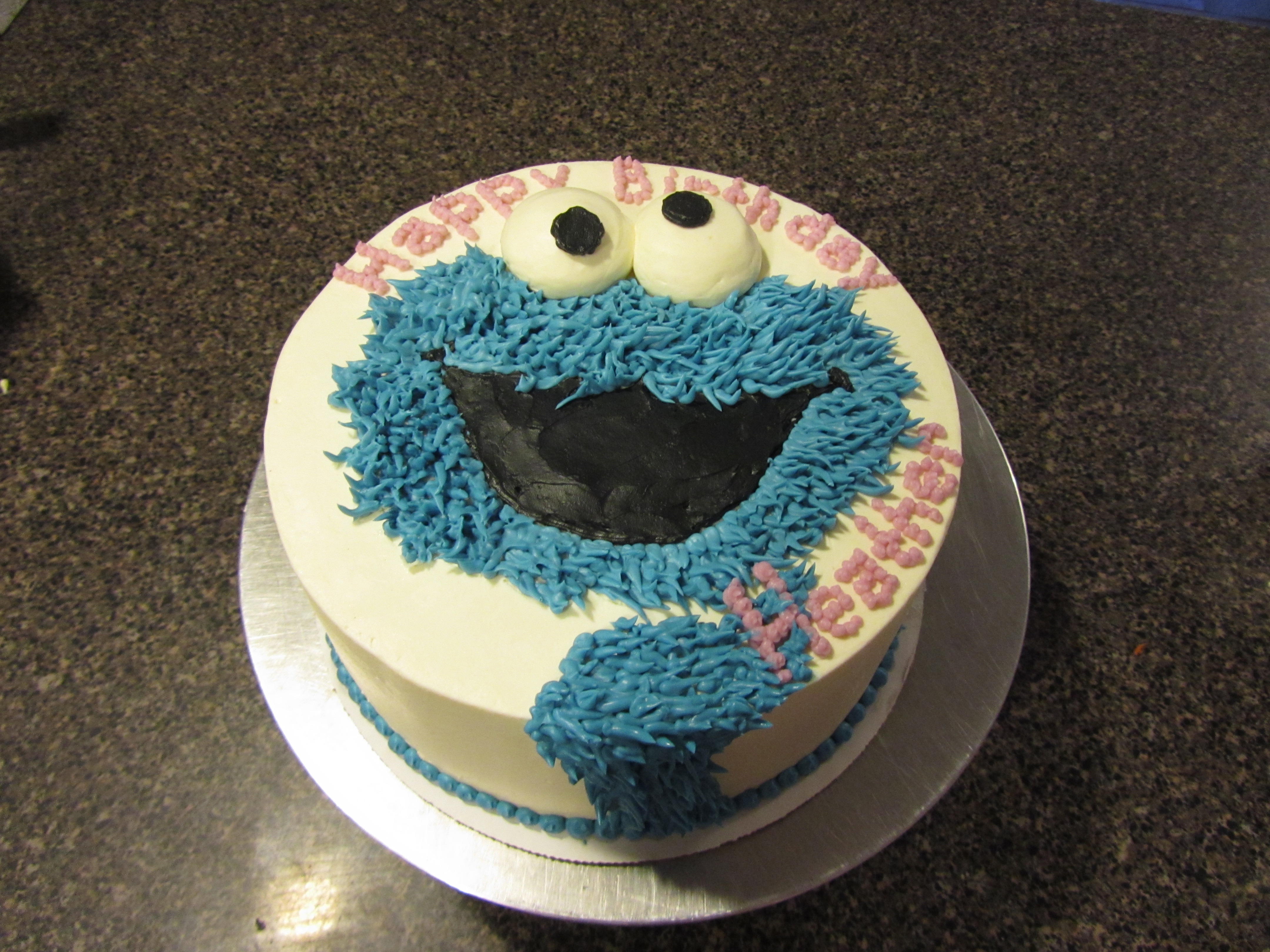 Cookie Monster Cake