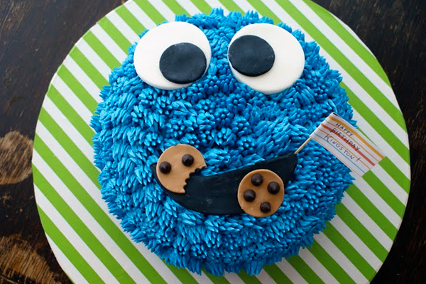 Cookie Monster Cake