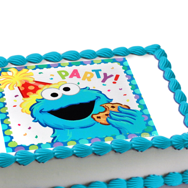 Cookie Monster Edible Cake Decorations