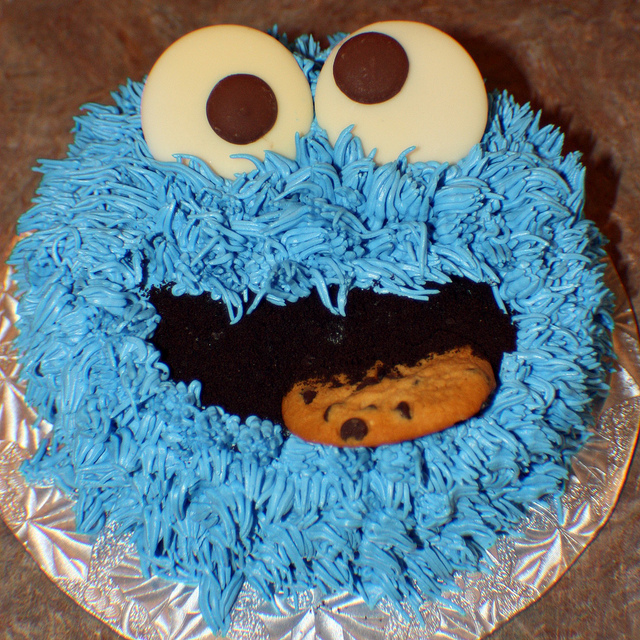 Cookie Monster Smash Cake