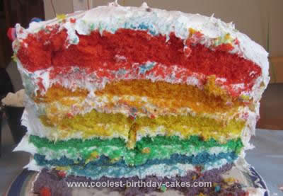 Coolest Rainbow Birthday Cake