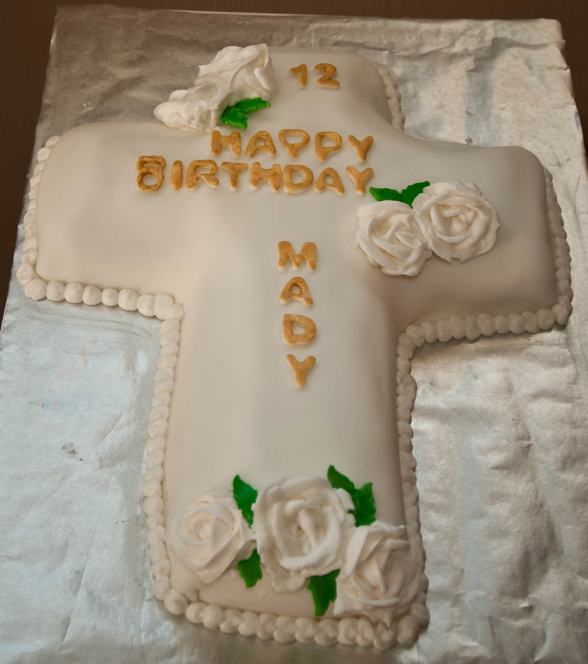 Cross Birthday Cake