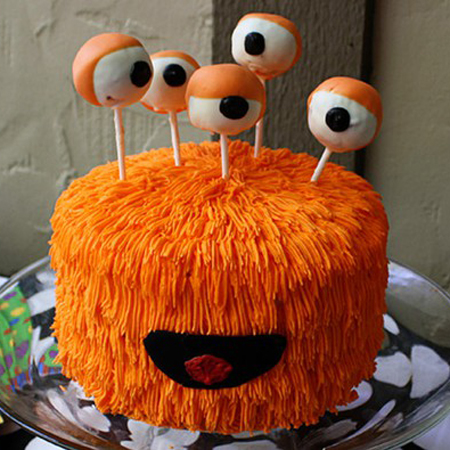 Cute Halloween Monster Cake Pops