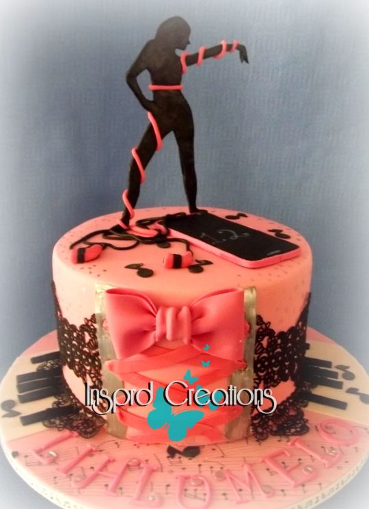 Dancer Birthday Cake