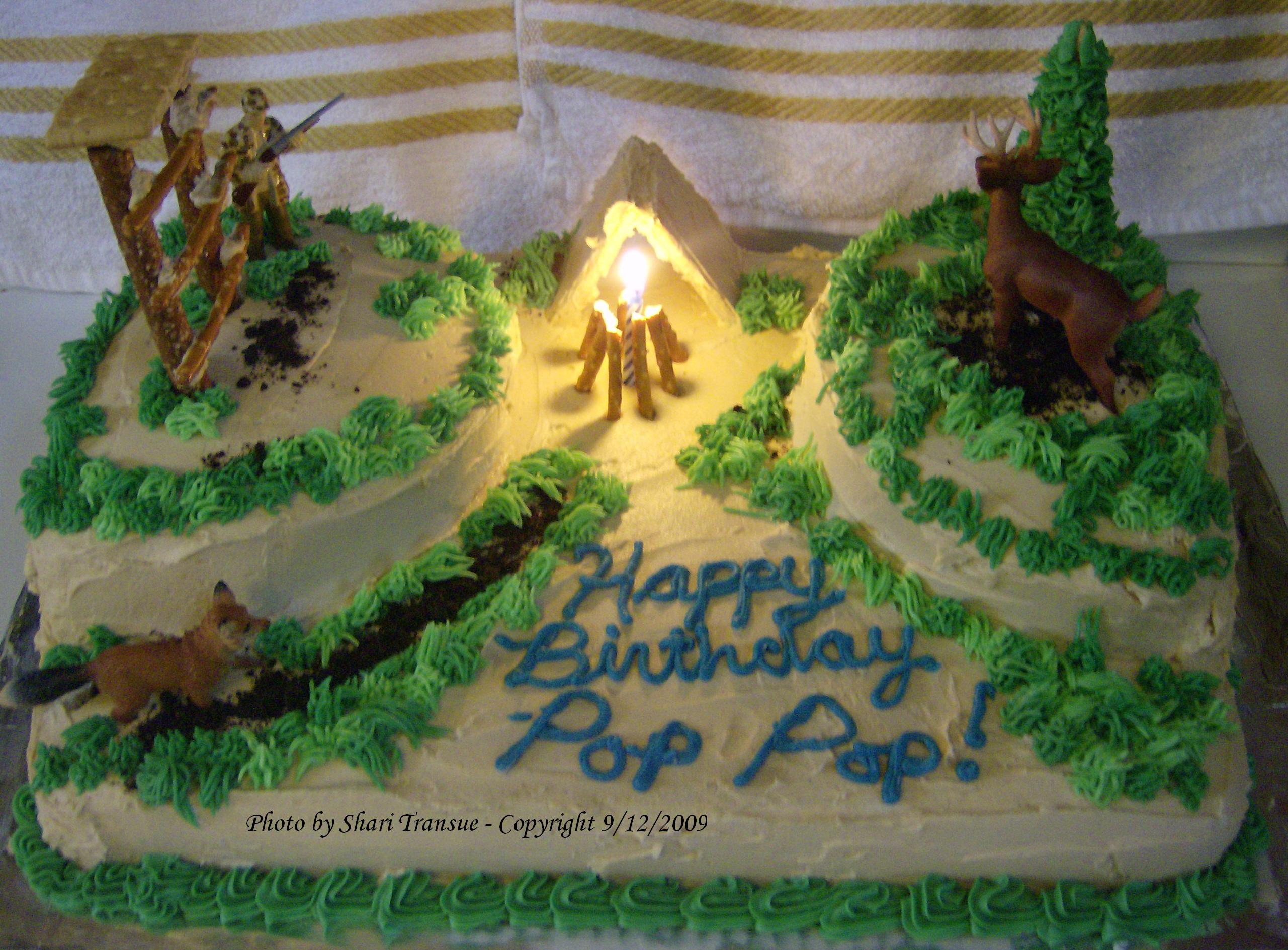 Deer Hunting Birthday Cake