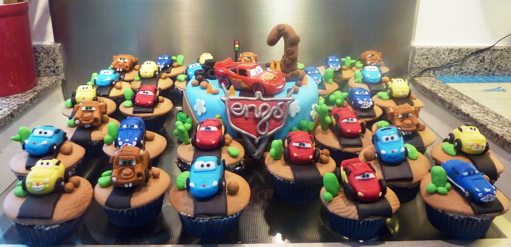 Disney Cars Cupcake Cake