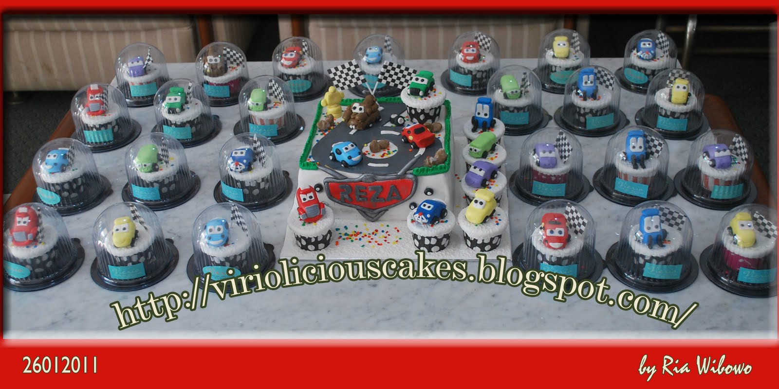 Disney Cars Cupcake Cake