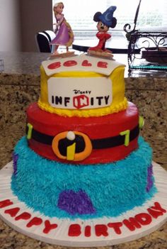 Disney Infinity Birthday Cake