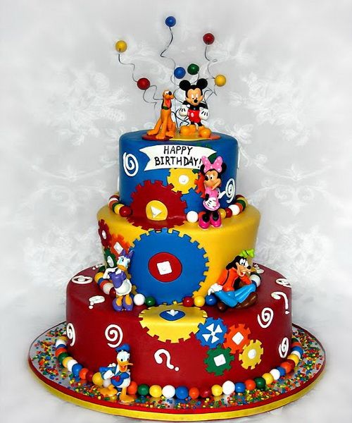 Disney Mickey Mouse Birthday Cake