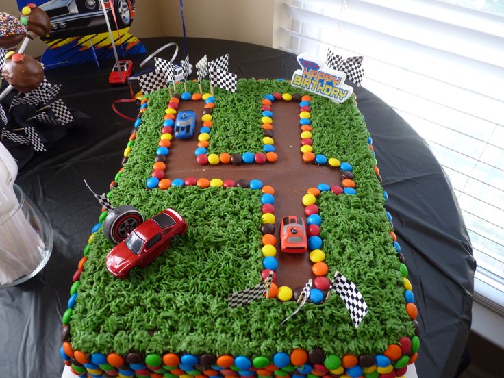 DIY Race Car Cake