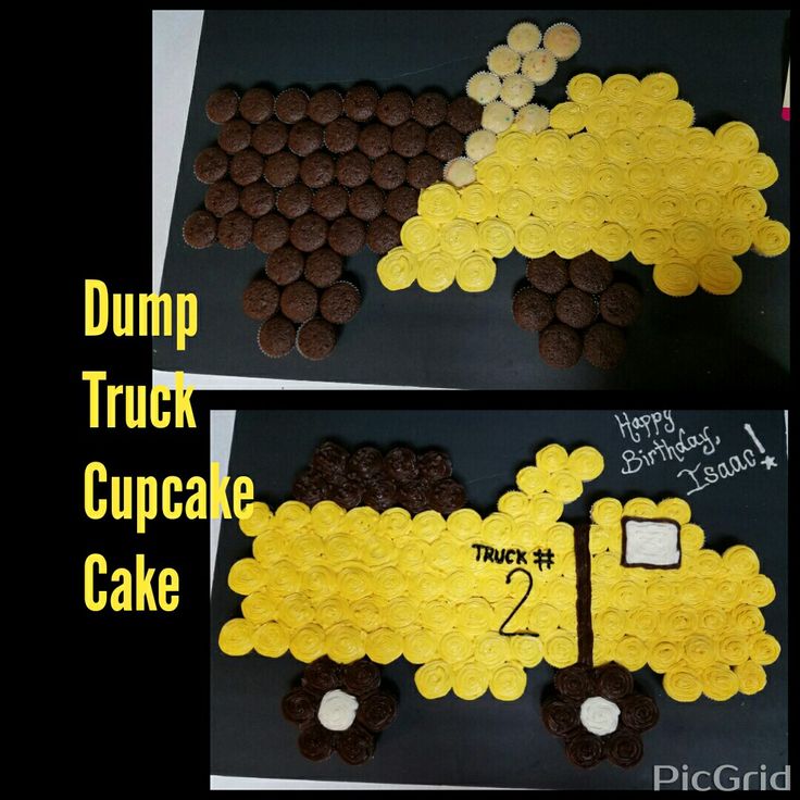 Dump Truck Cupcake Cake