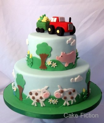 Farm Animals Birthday Cake