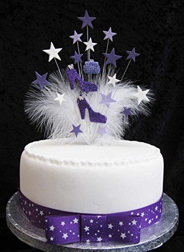 Feather Purple Birthday Cakes