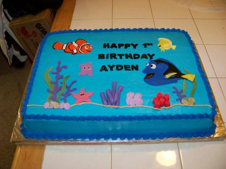 Finding Nemo Sheet Cake