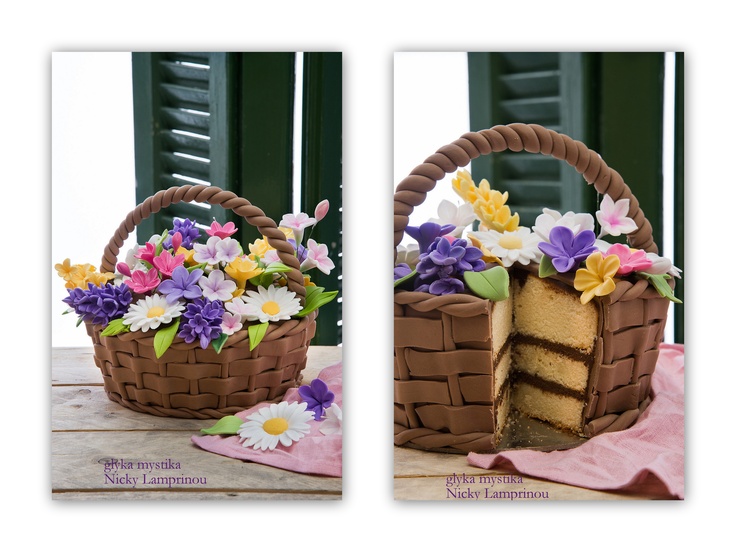 Flower Basket Cake