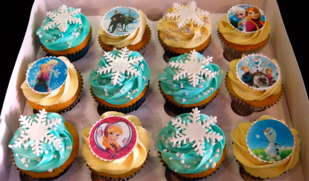 Frozen Homemade Birthday Cupcakes