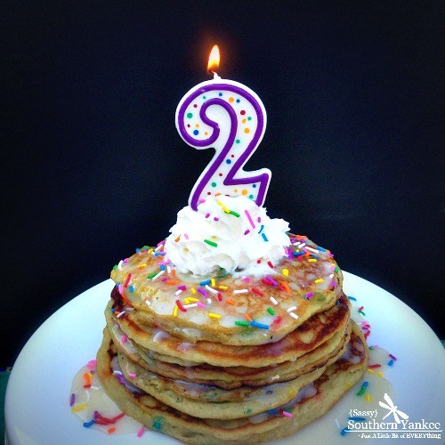 Funfetti Cake Batter Pancakes