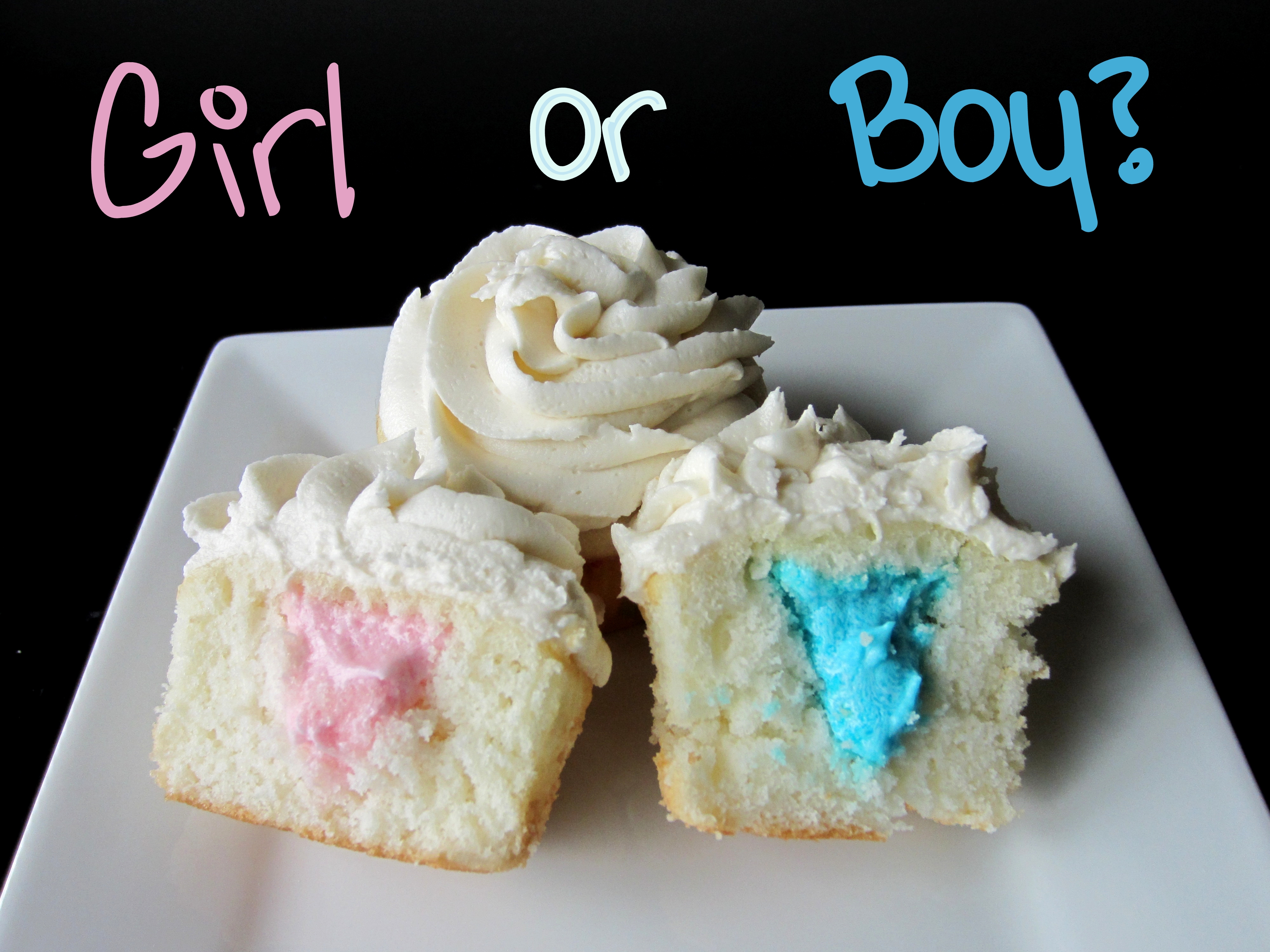 Gender Reveal Cupcakes