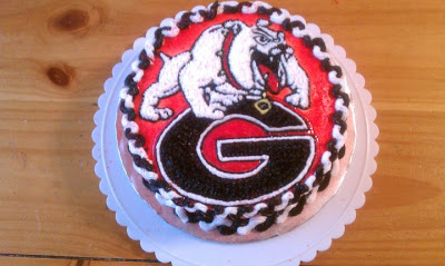 Georgia Bulldog Cake