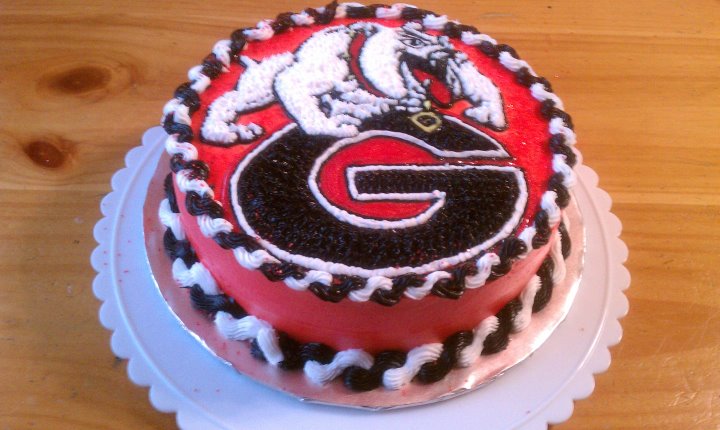 Georgia Bulldogs Birthday Cake