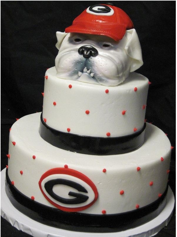 Georgia Football Birthday Cake