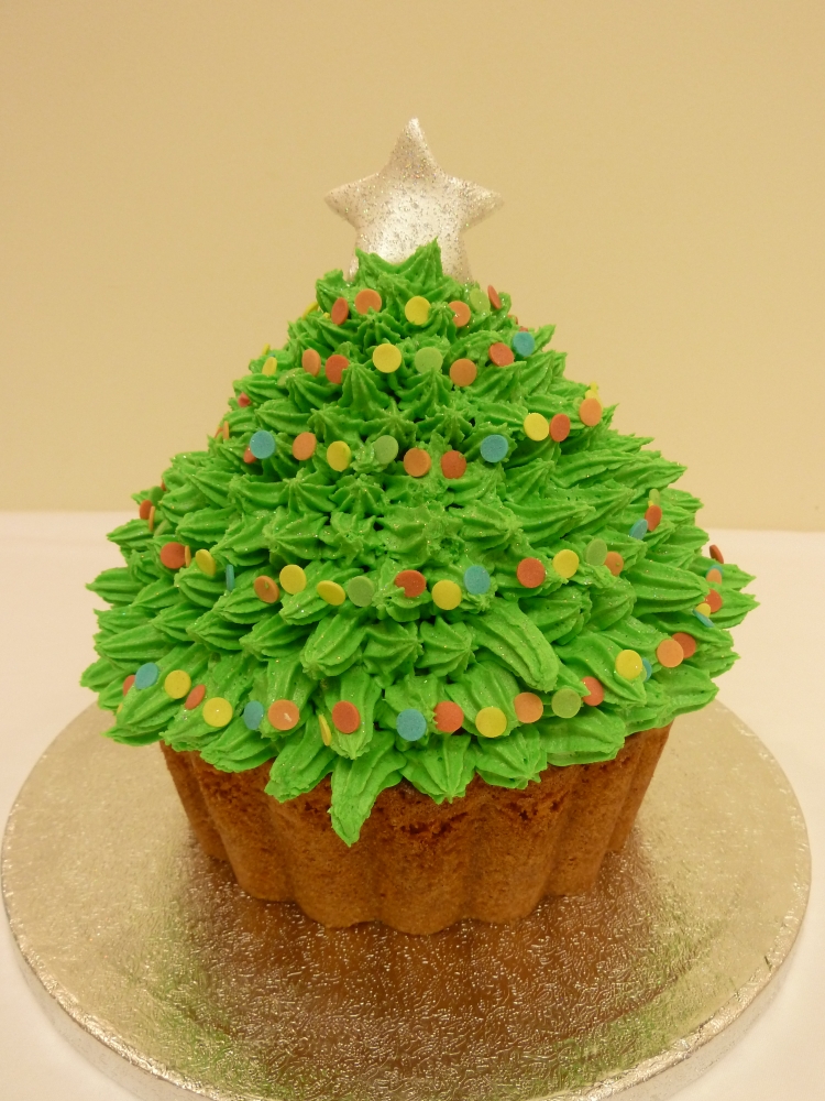 Giant Cupcake Christmas Tree