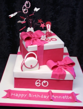 Gift Box Birthday Cake