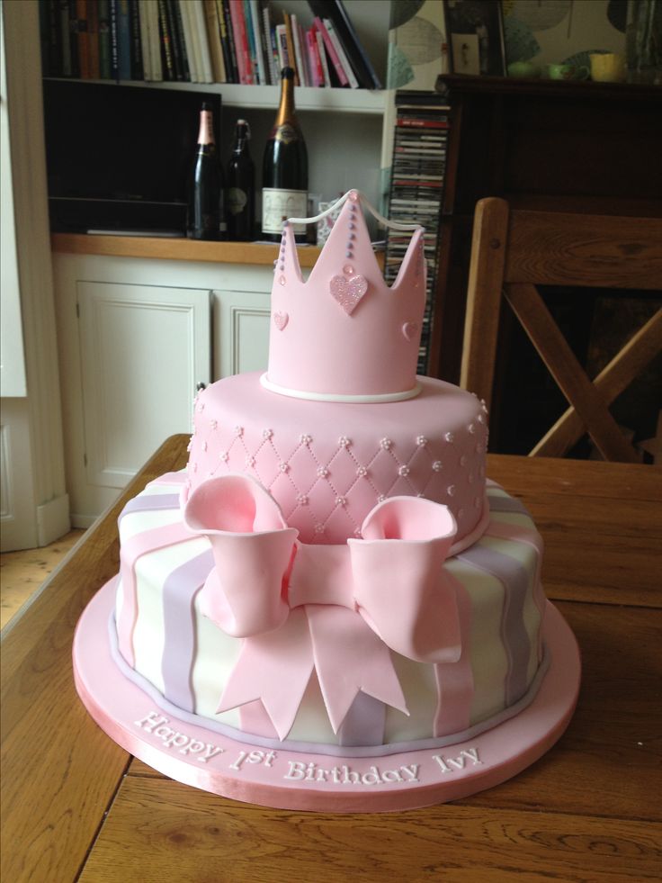 Girls 1st Birthday Princess Cakes