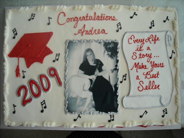 Graduation Cakes with Music Notes