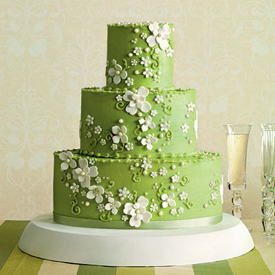 Green Wedding Cake