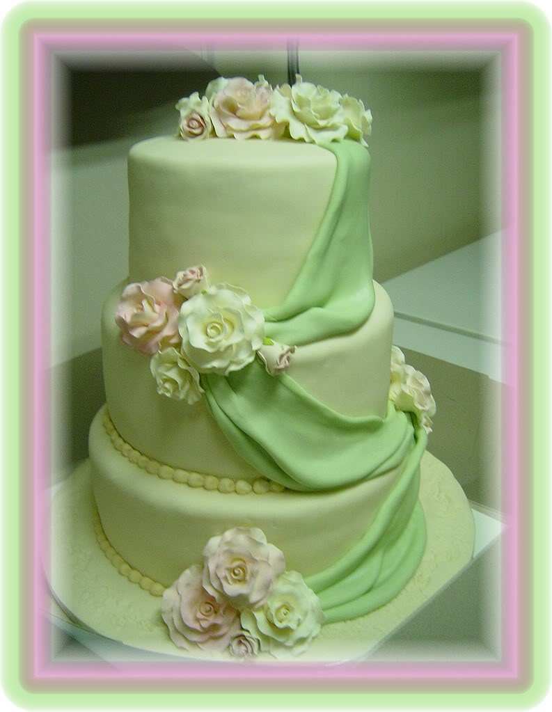 Green Wedding Cake